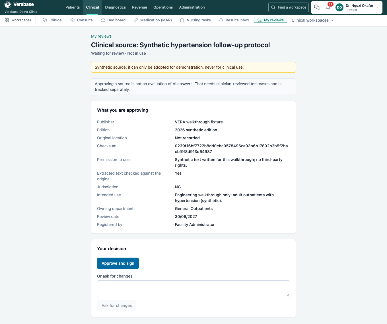 The clinical review