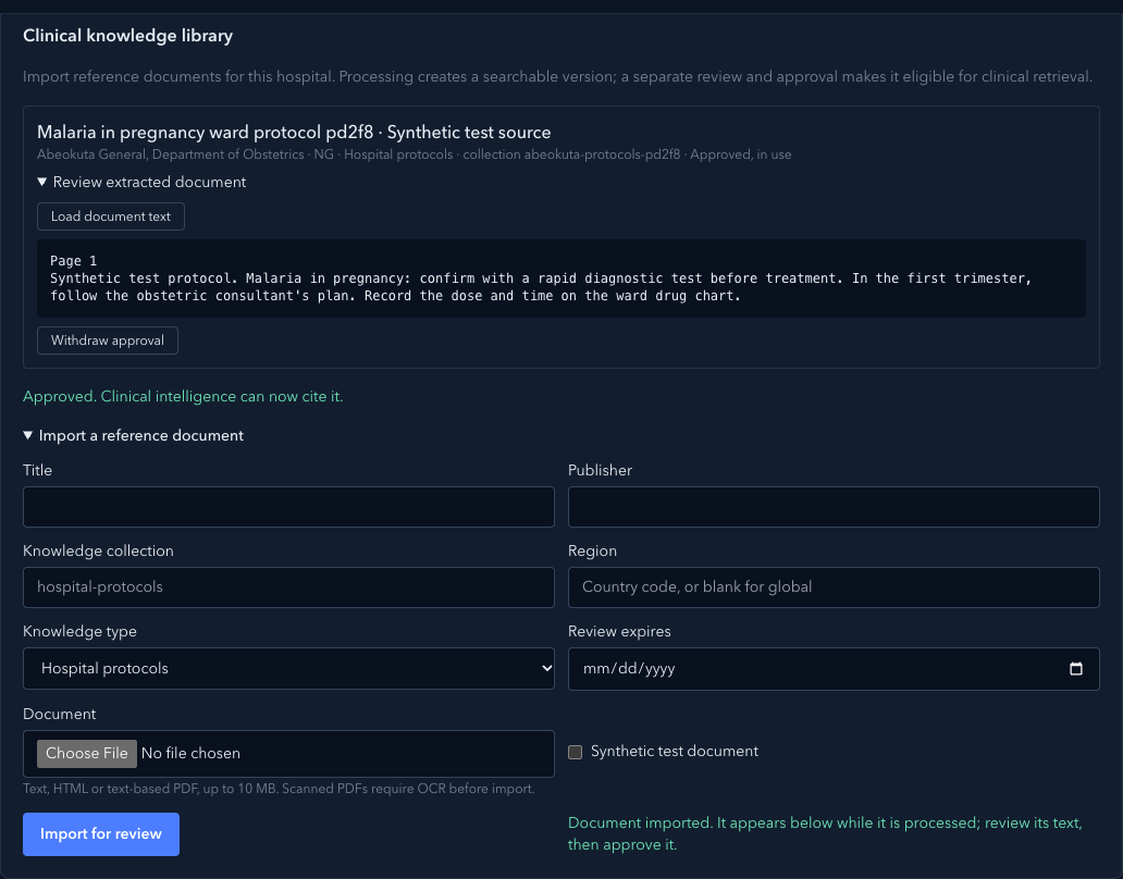 A protocol reviewed and approved