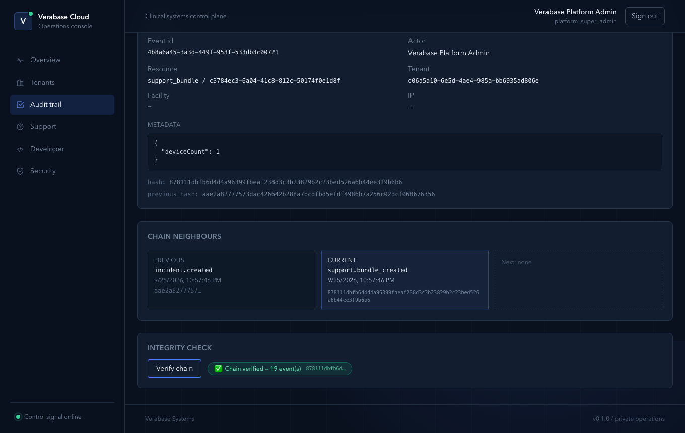 Chain verified