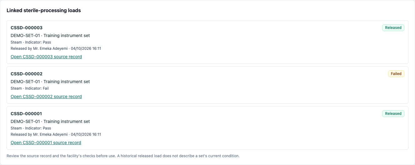 Theatre reviews the three linked loads and their source links
