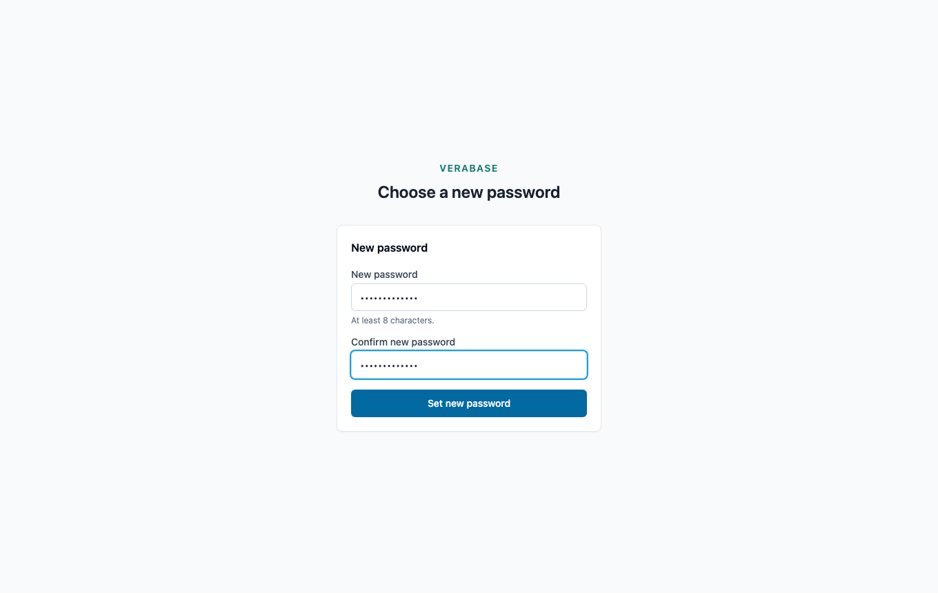Choose a new password