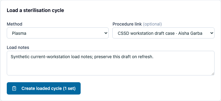 The retained load draft keeps the method and notes