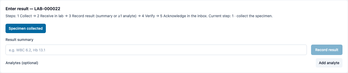 Step 1: collect